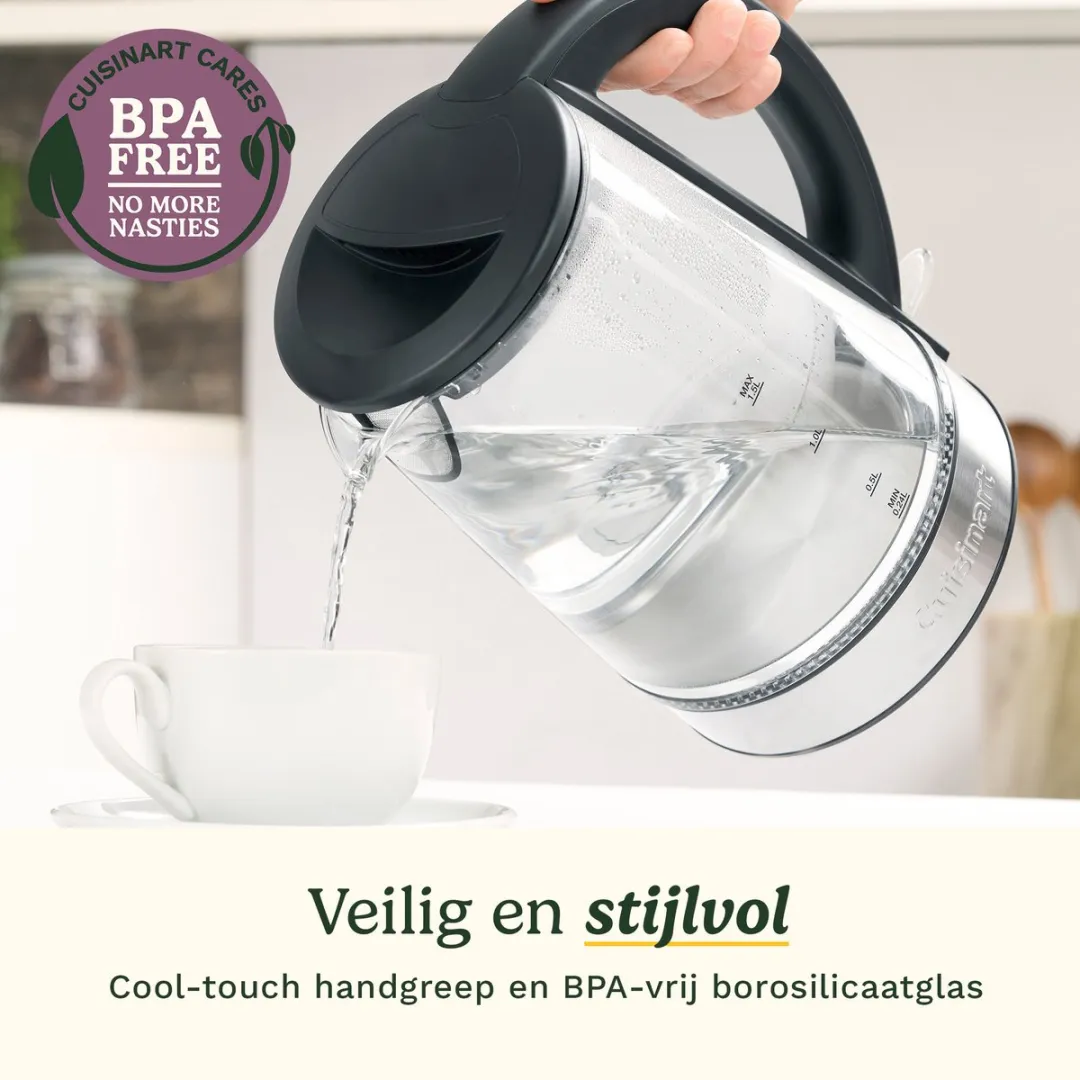 Cuisinart Glas Waterkoker 1,5L - 3000W - Grijs - afbeelding 6 van 6