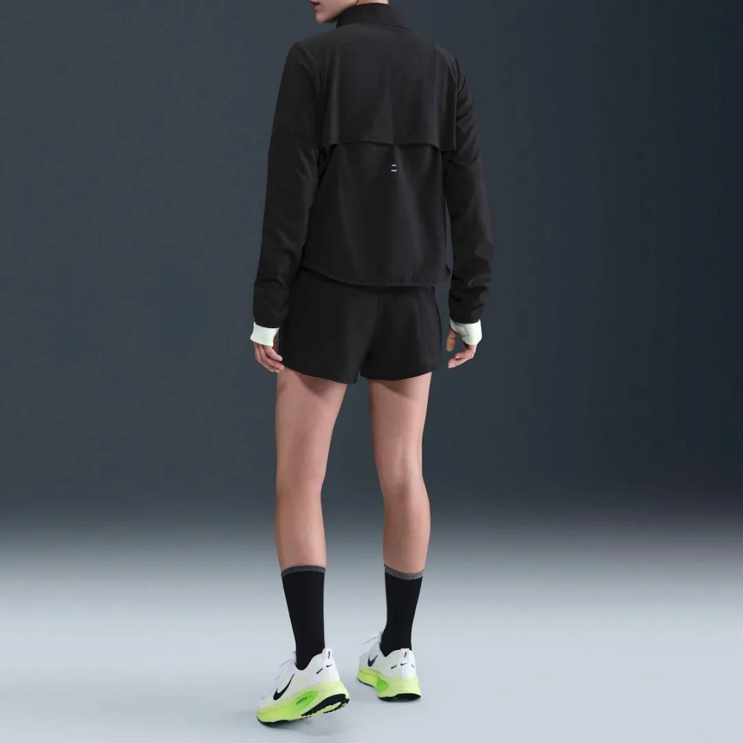 Nike Dri-FIT One Swoosh Short Dames S - Zwart/Wit