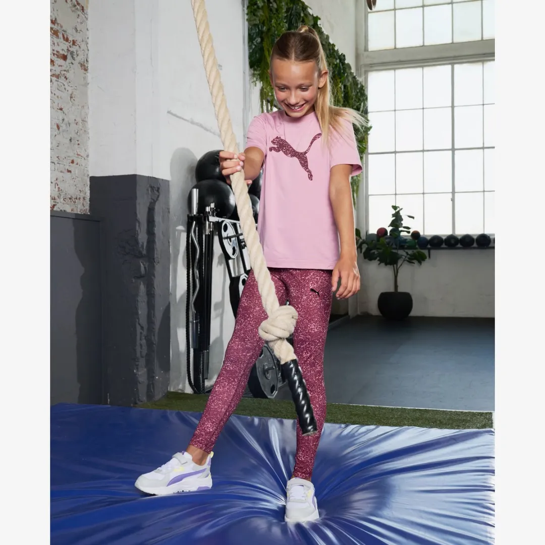 PUMA Tad Ess AOP Sportlegging - Maat 128/134 Roze