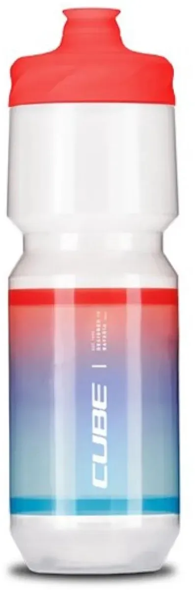 Cube Teamline Bidon 750ml - Wit/Blauw/Rood