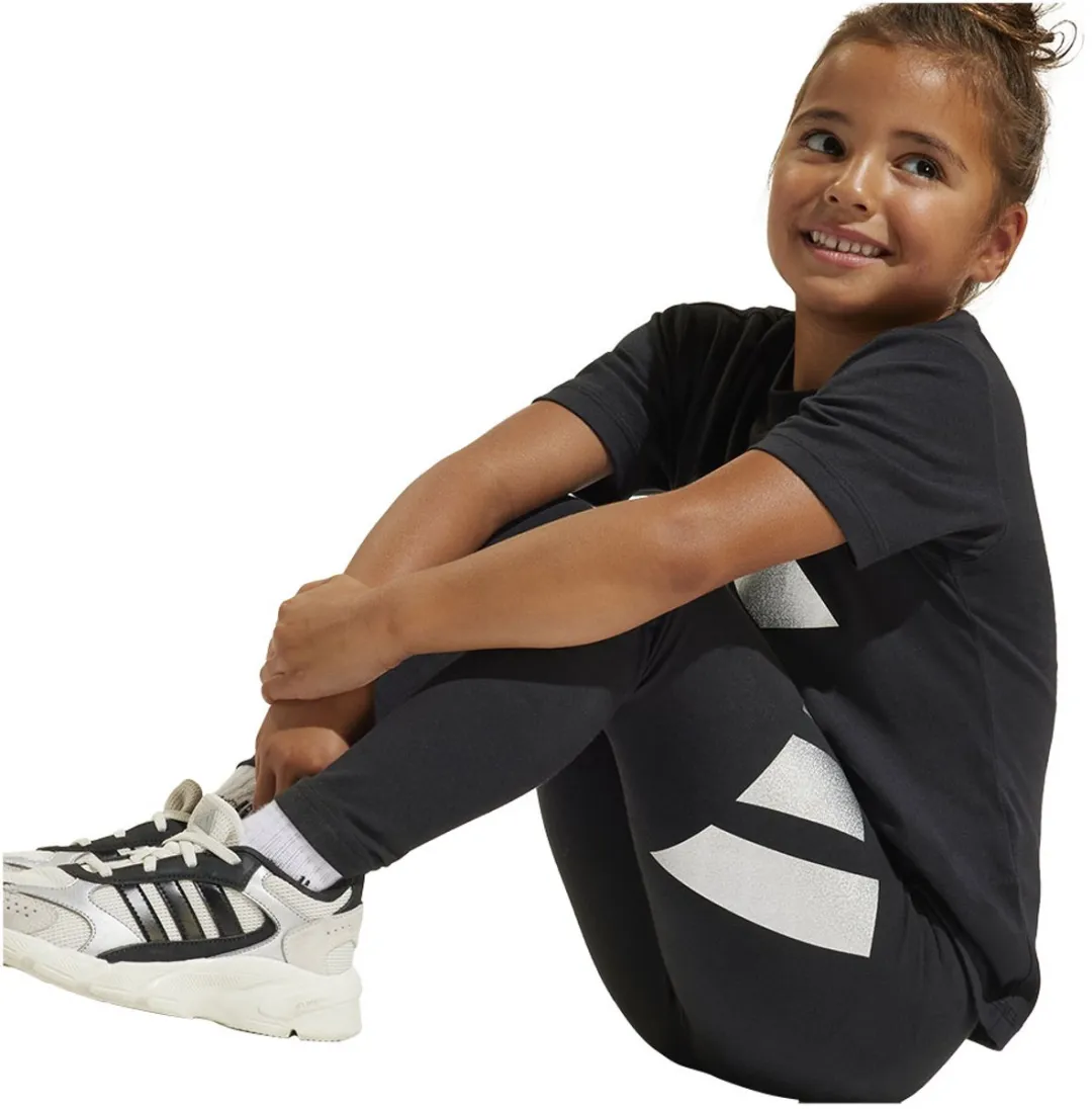 Adidas Seasonal Essentials Glam Cotton Trainingspak - 4-5 jaar - Zwart