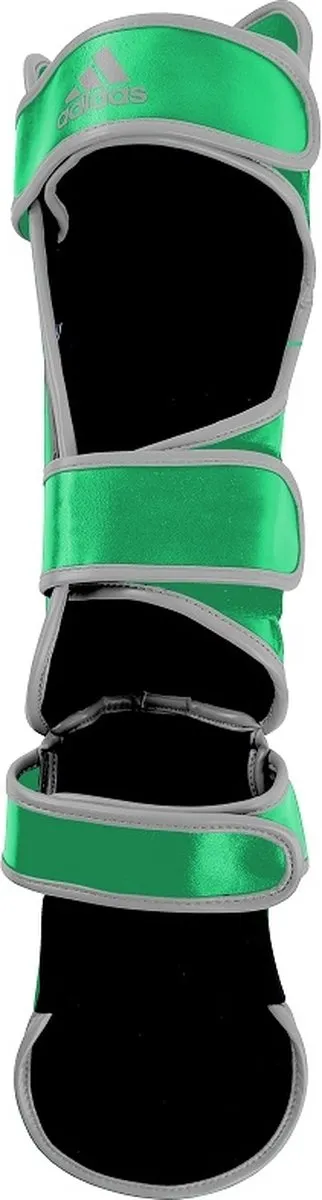 Adidas Economy Scheen- en Wreefbeschermers XL - Lime/Zilver