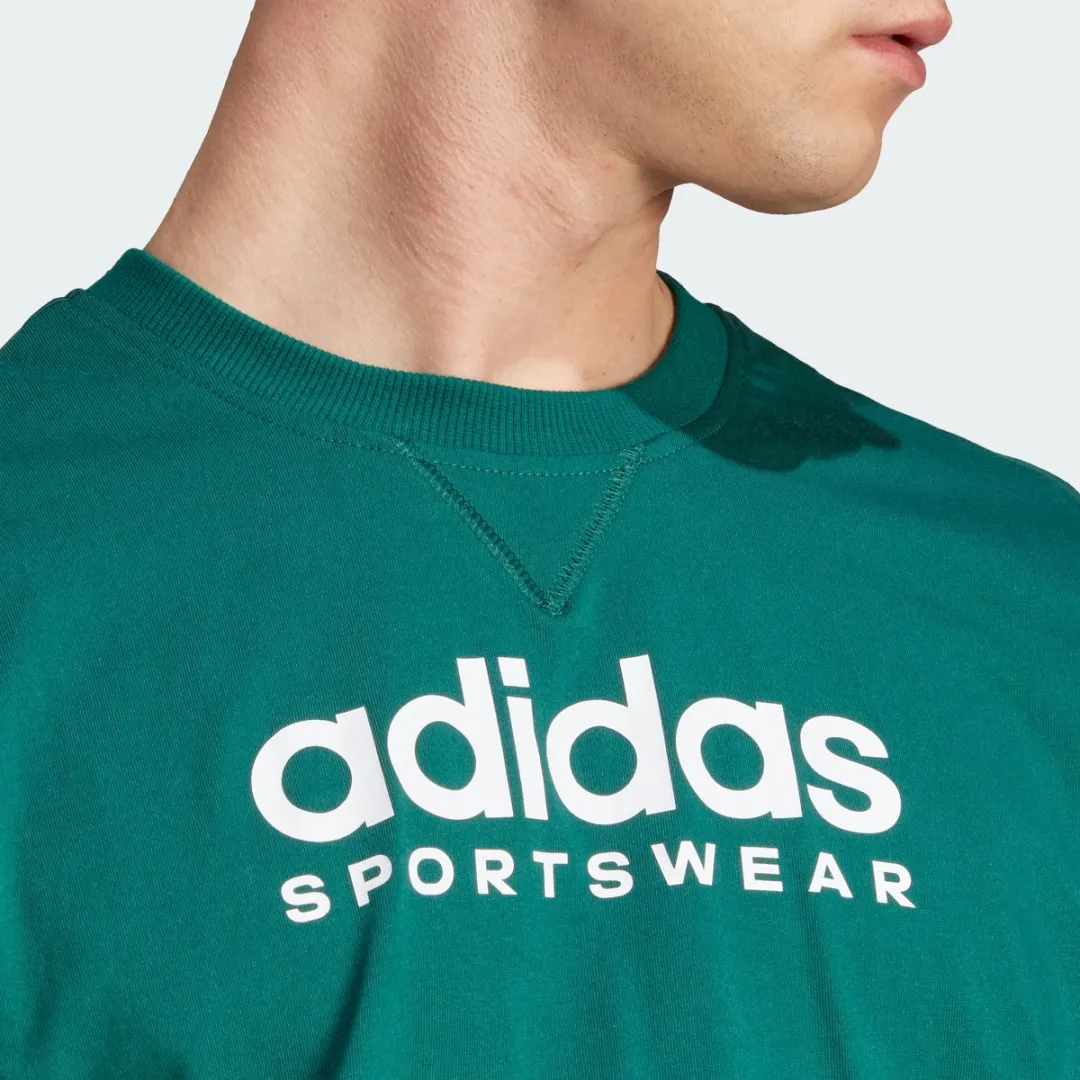 adidas Sportswear All SZN Graphic T-shirt IJ9434 - Groen S