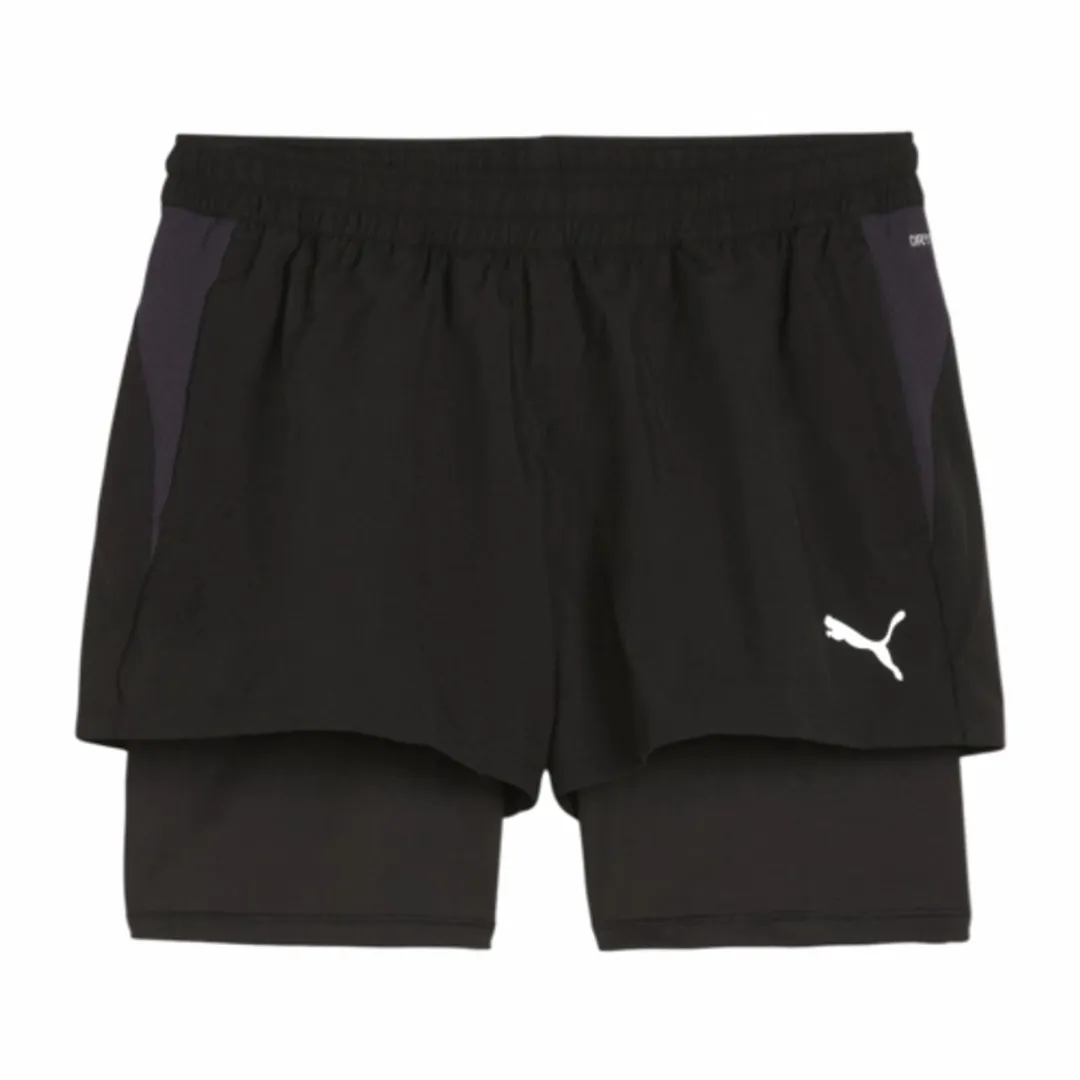 PUMA TeamGoal 2in1 Sportshort - XS - Zwart/Wit
