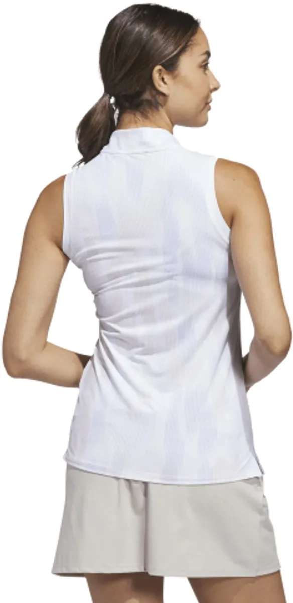Adidas W Ultimate Printed Mouwloze Dames Polo - XL