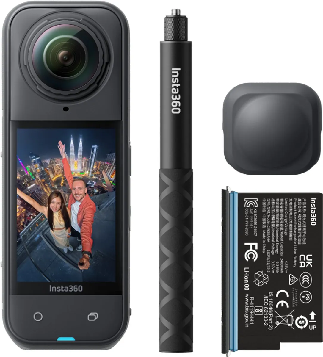 Insta360 X5 Starter Bundle – Actioncam - Zwart - Inclusief Accesoires
