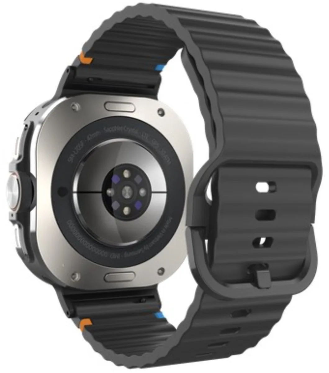 Just in Case ActiveFlex Horlogebandje - Samsung Galaxy Watch Ultra - Zwart - afbeelding 6 van 6