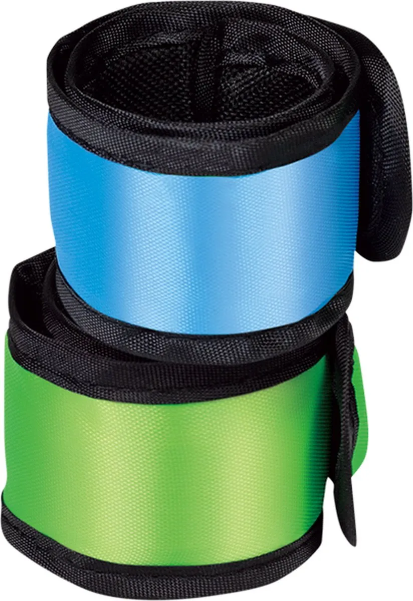 Logilink Waterdichte LED Veiligheidsarmbanden - 2 Stuks - Geel/Blauw