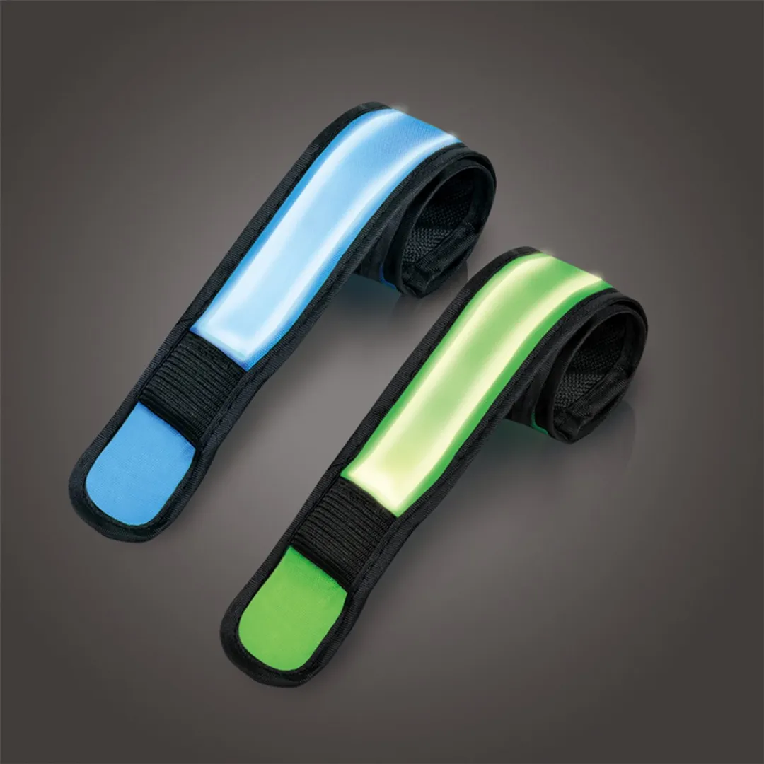 Logilink Waterdichte LED Veiligheidsarmbanden - 2 Stuks - Geel/Blauw