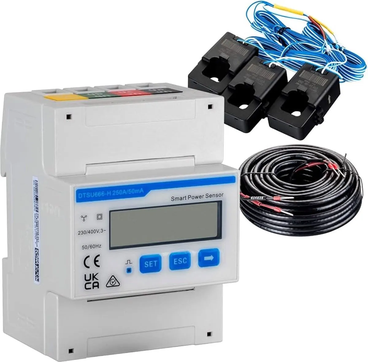 Huawei Smart Power Sensor DTSU666-H - 3 Fase 250A met 3x CT-klemmen