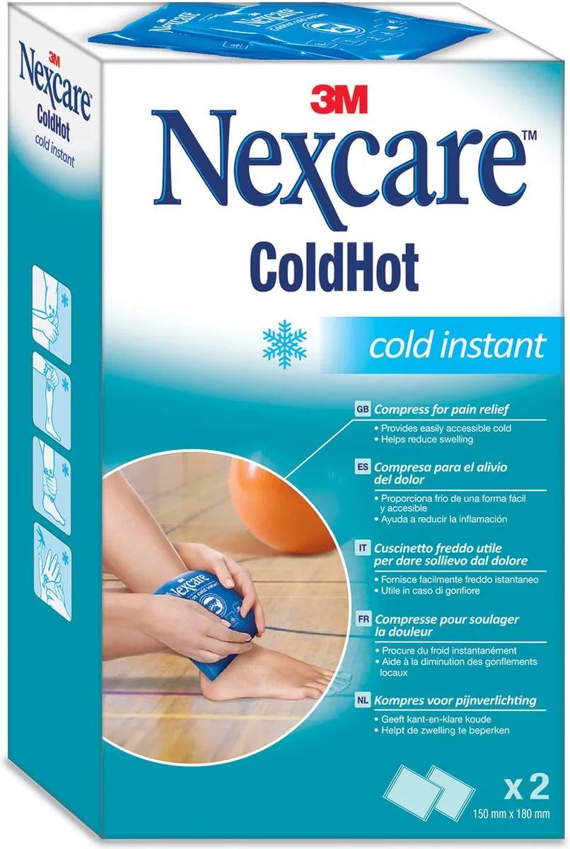 3M Nexcare ColdHot Instant Coldpack 150x180mm - Blauw