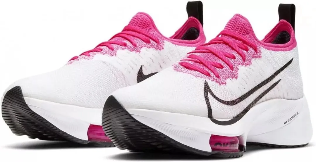 Nike Air Zoom Tempo Next% Flyknit - 36.5 - Wit/Rozig