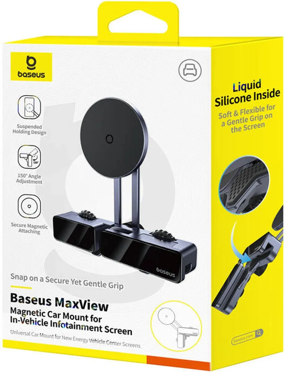 Baseus MaxView Magnetische Autohouder - Grijs - afbeelding 4 van 6