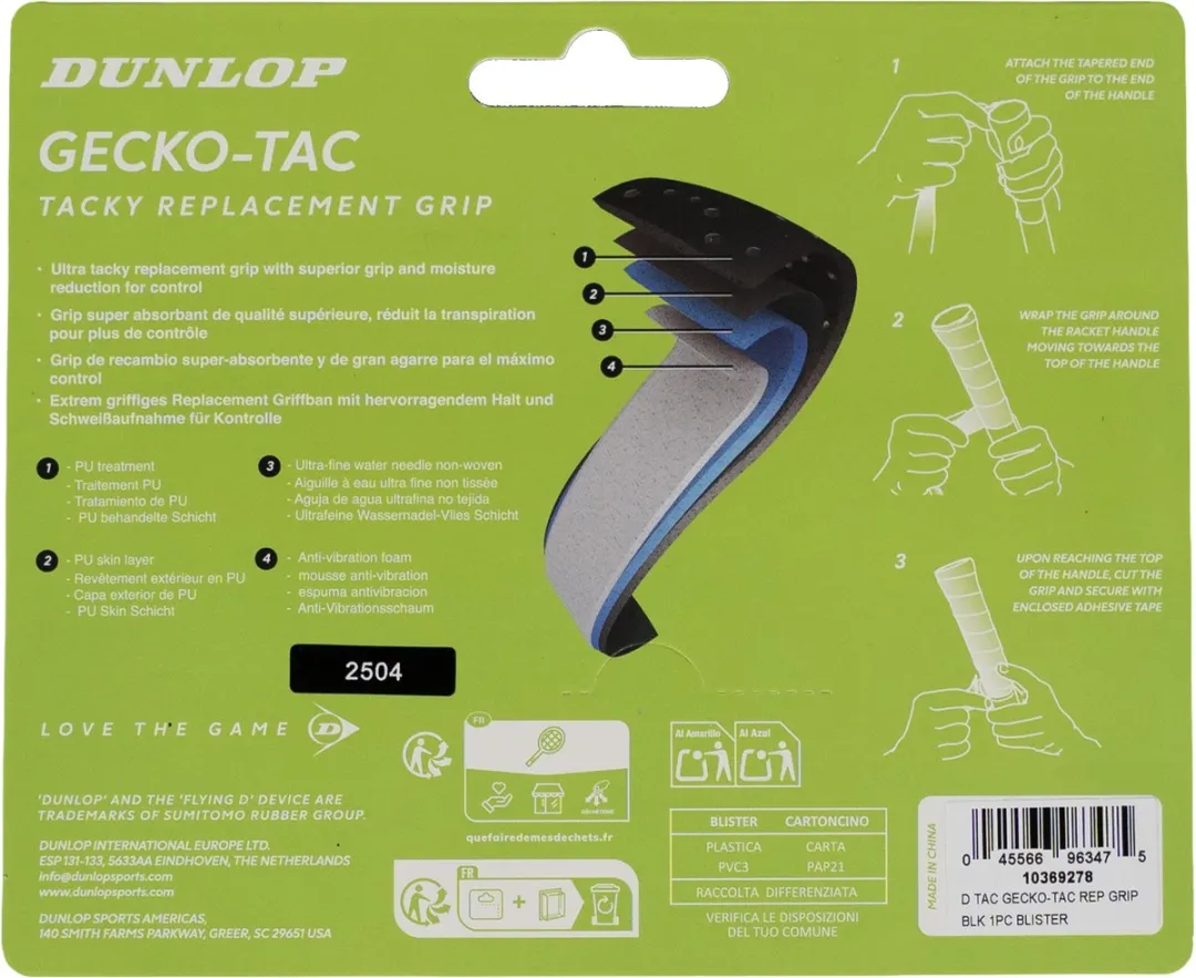 Dunlop Gecko-Tac Grip - Zwart