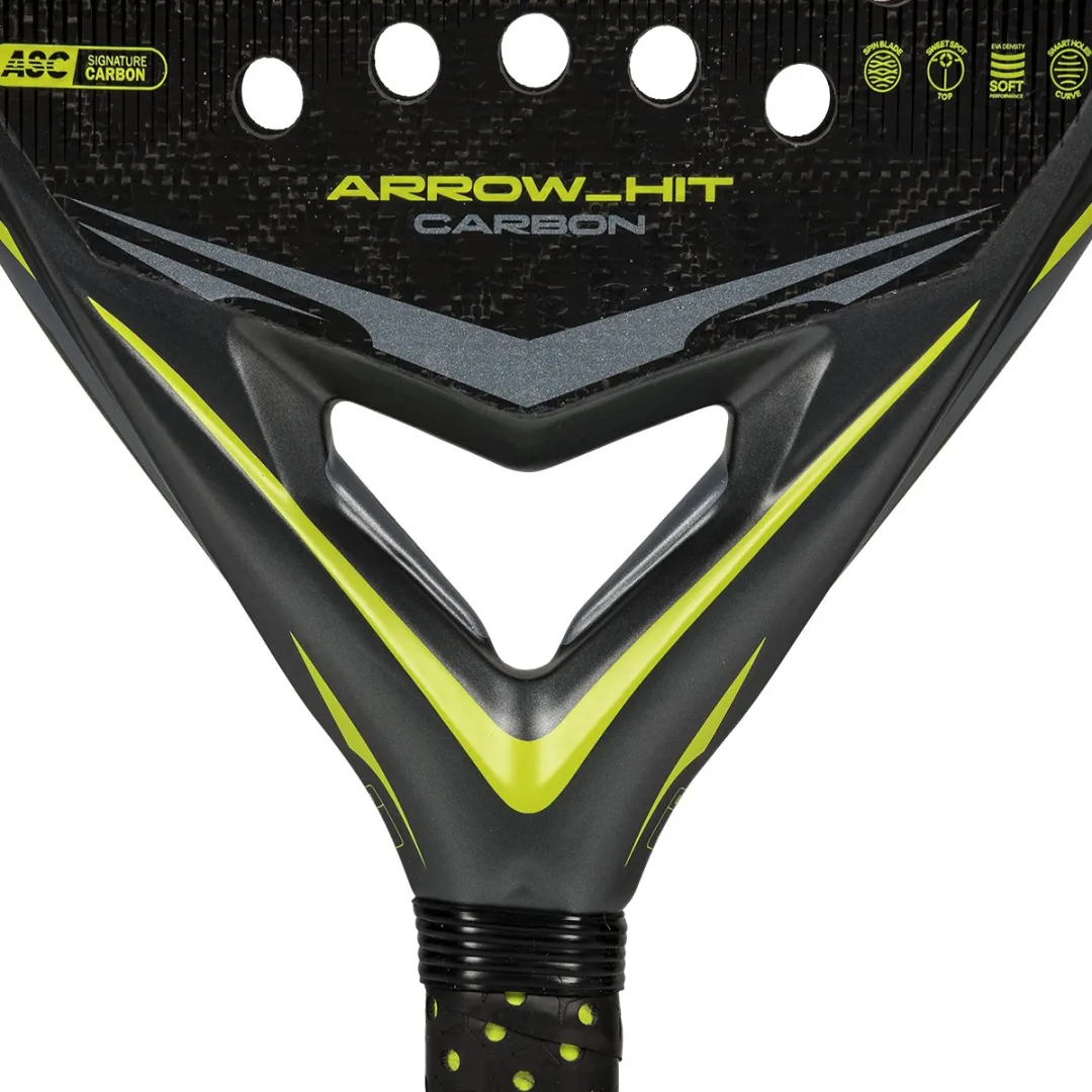 Adidas Arrow Hit Carbon 2026 Padelracket - Antraciet/Zilver
