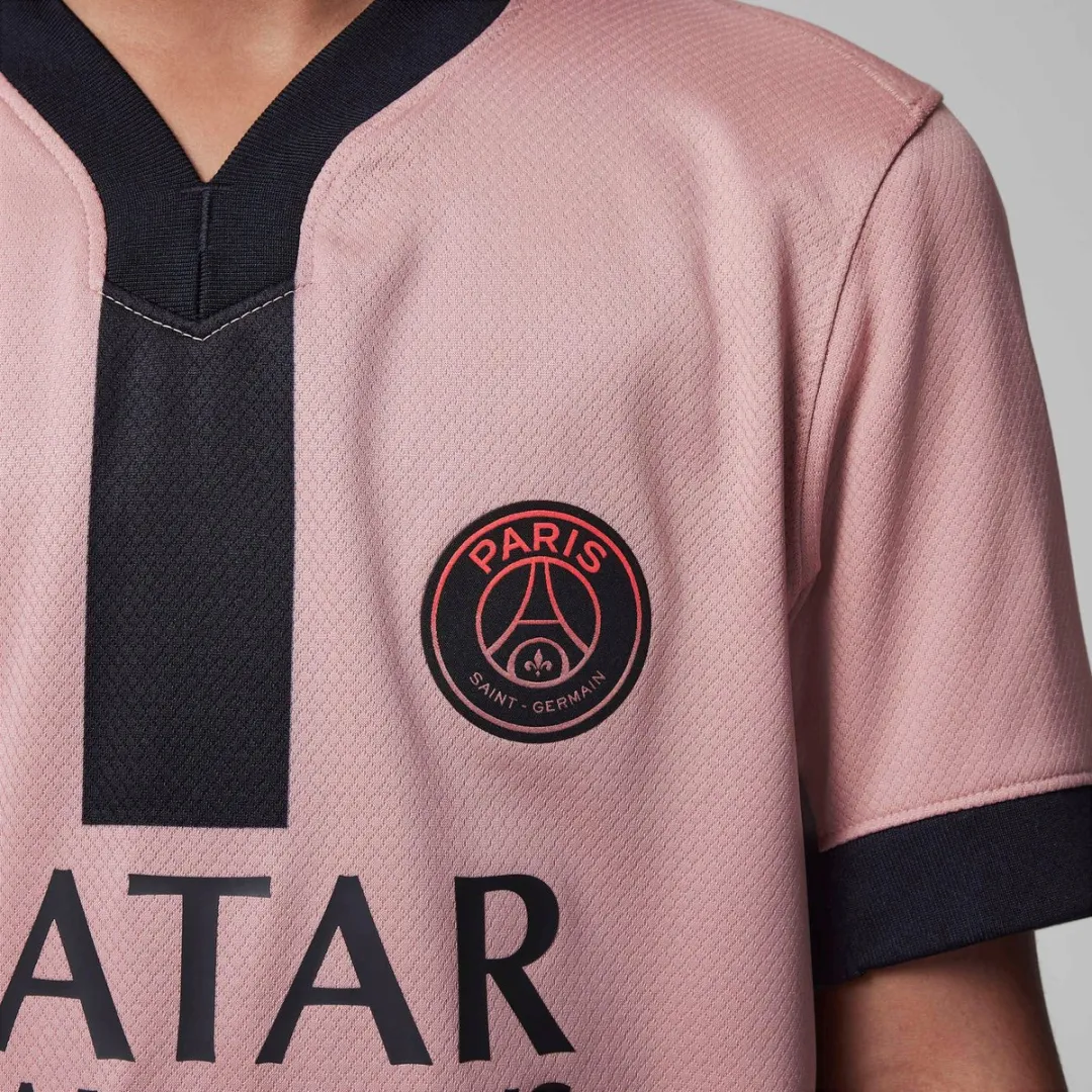 Nike PSG Stadium 3rd Shirt Junior FQ2254-686 - Maat 116 - Roze/Zwart - afbeelding 5 van 6