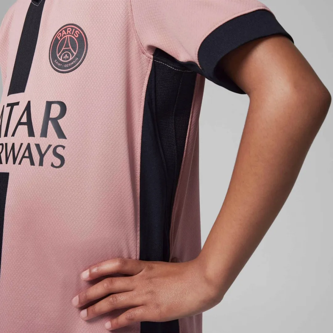 Nike PSG Stadium 3rd Shirt Junior FQ2254-686 - Maat 116 - Roze/Zwart - afbeelding 3 van 6
