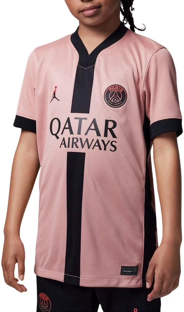 Nike PSG Stadium 3rd Shirt Junior FQ2254-686 - Maat 116 - Roze/Zwart