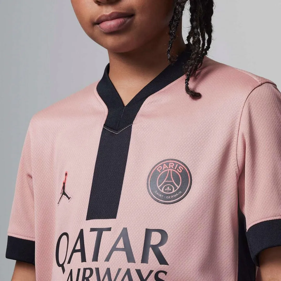 Nike PSG Stadium 3rd Shirt Junior FQ2254-686 - Maat 116 - Roze/Zwart - afbeelding 4 van 6