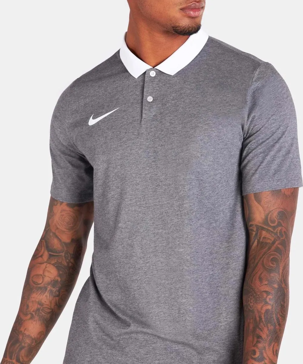 Nike Park 20 Sportpolo S - Grijs/Wit