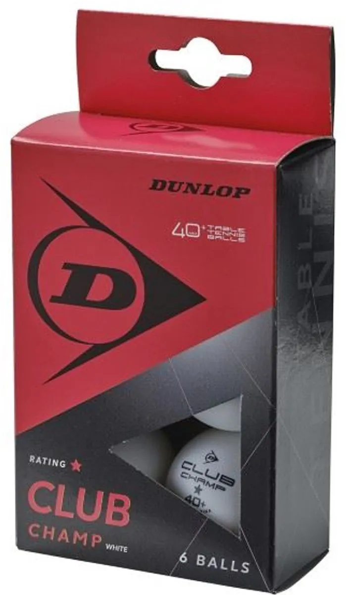 Dunlop 40+ Club Champ Tafeltennisballen