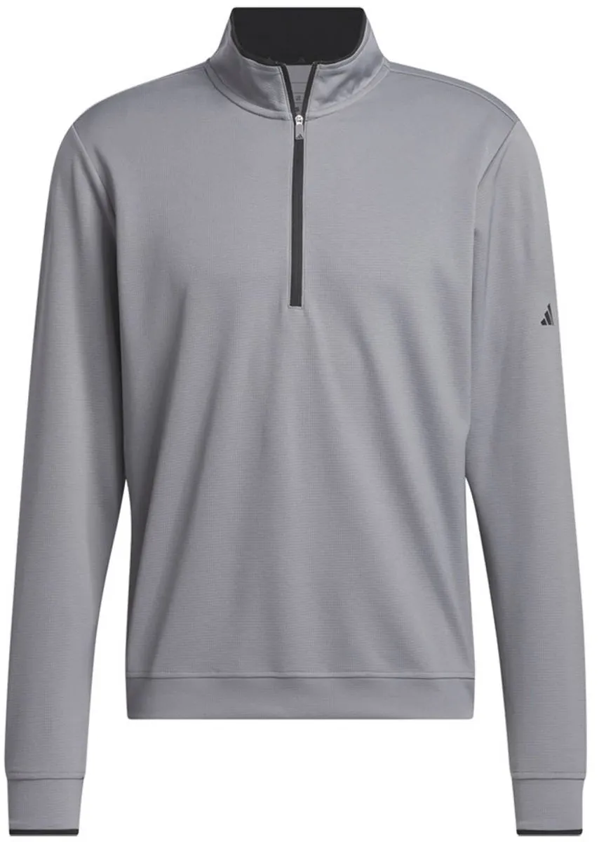 adidas Core Lightweight Halve Rits Sweatshirt - S - Grijs