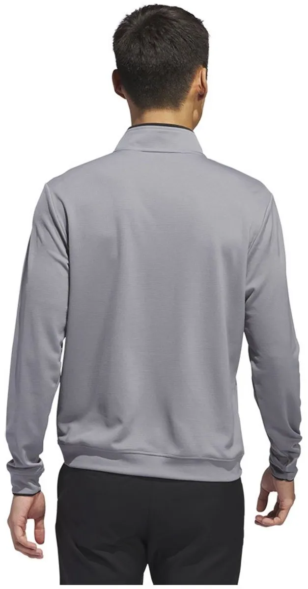 adidas Core Lightweight Halve Rits Sweatshirt - S - Grijs