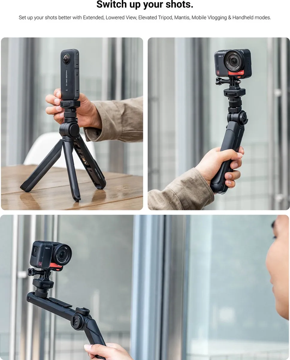 Insta360 Mantispod Ministatief - X3/X2/ONE X/RS - Zwart