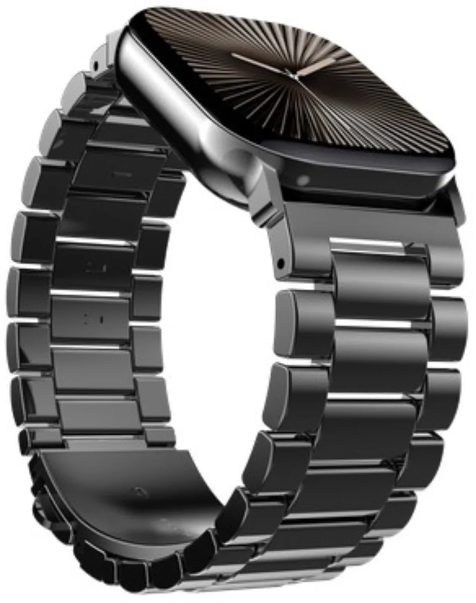Just in Case Apple Watch Horlogeband PrimeSteel - 44/45/46/49mm - Zwart - afbeelding 3 van 6