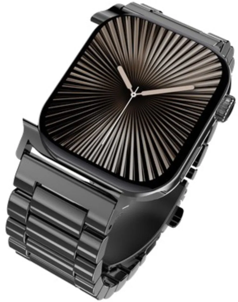 Just in Case Apple Watch Horlogeband PrimeSteel - 44/45/46/49mm - Zwart - afbeelding 6 van 6