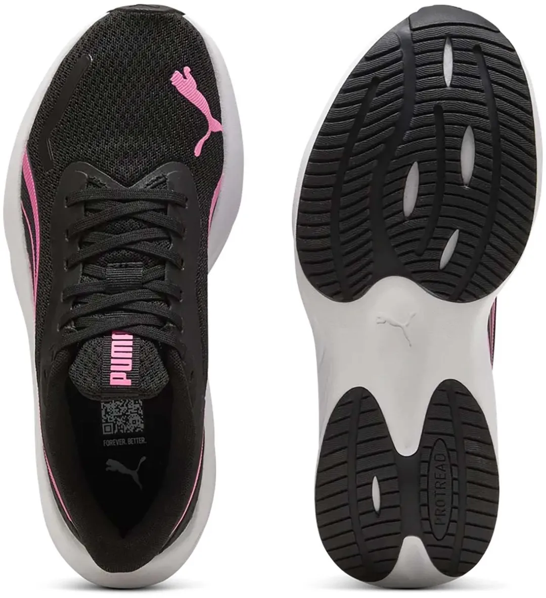 PUMA Pounce Lite Junior Hardloopschoenen 38 - Zwart-Roz