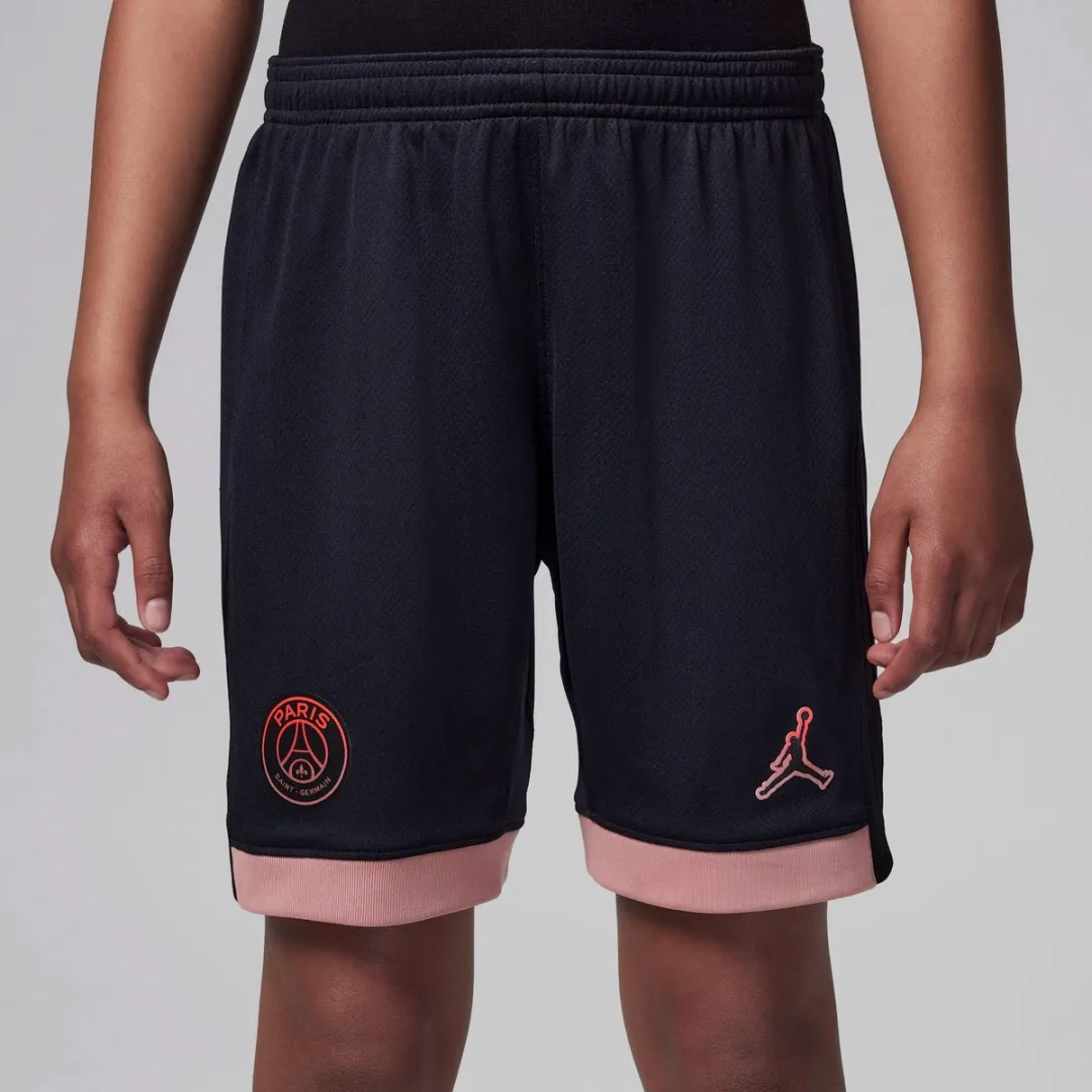 Nike Paris Saint-Germain Stadium 3rd Short Junior 140 - FQ2264-010 - Zwart/roze