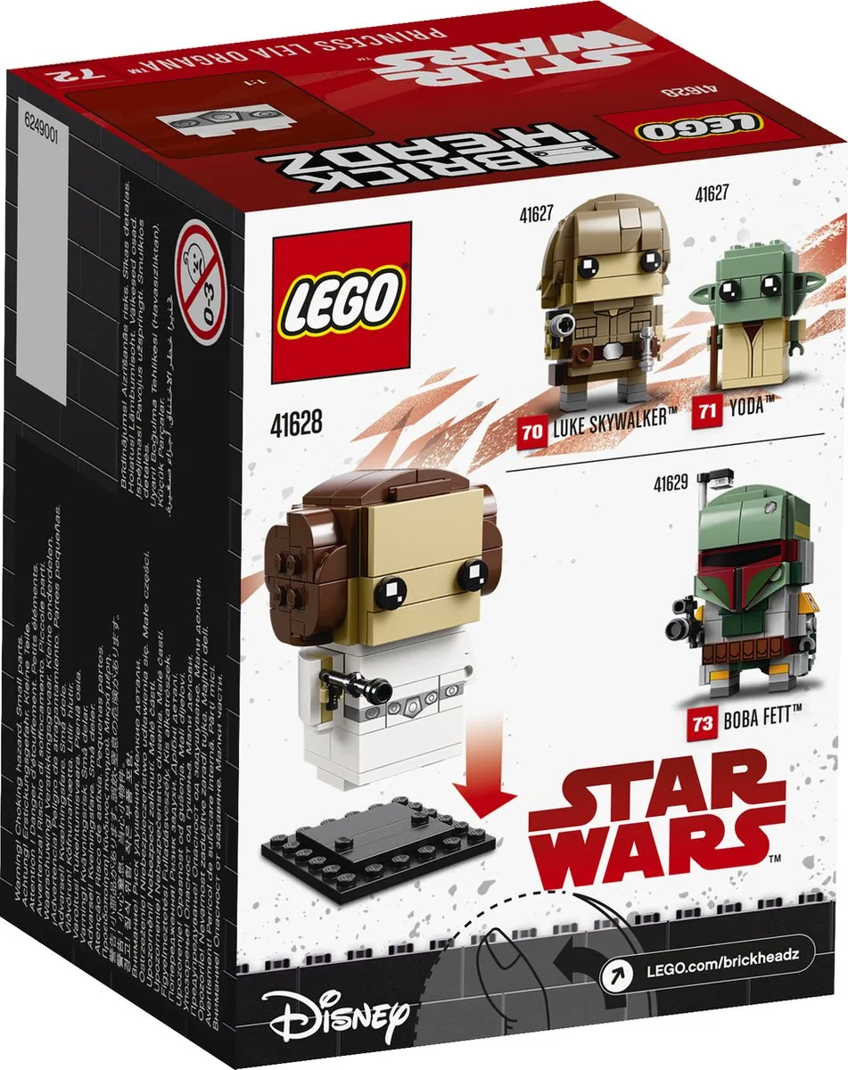 LEGO BrickHeadz Prinses Leia Organa 41628 - 124 Stukken - Multikleur - afbeelding 6 van 6