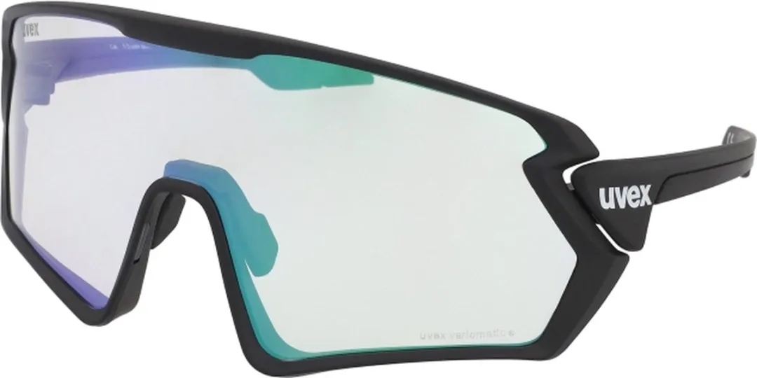 Uvex Sportstyle 231 V Zonnebril - Black Mat / LTM Green - Geel