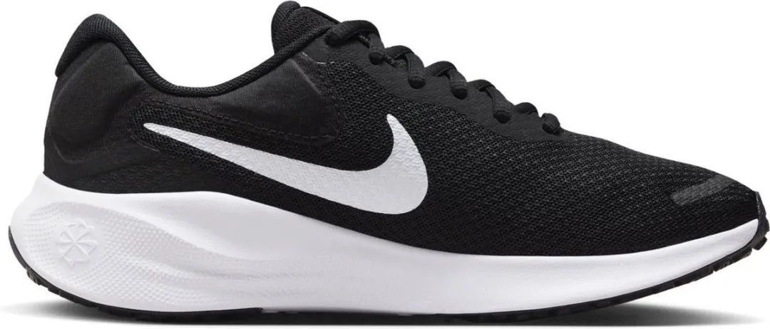 Nike Revolution 7 Dames Hardloopschoenen 40 - Zwart/Wit