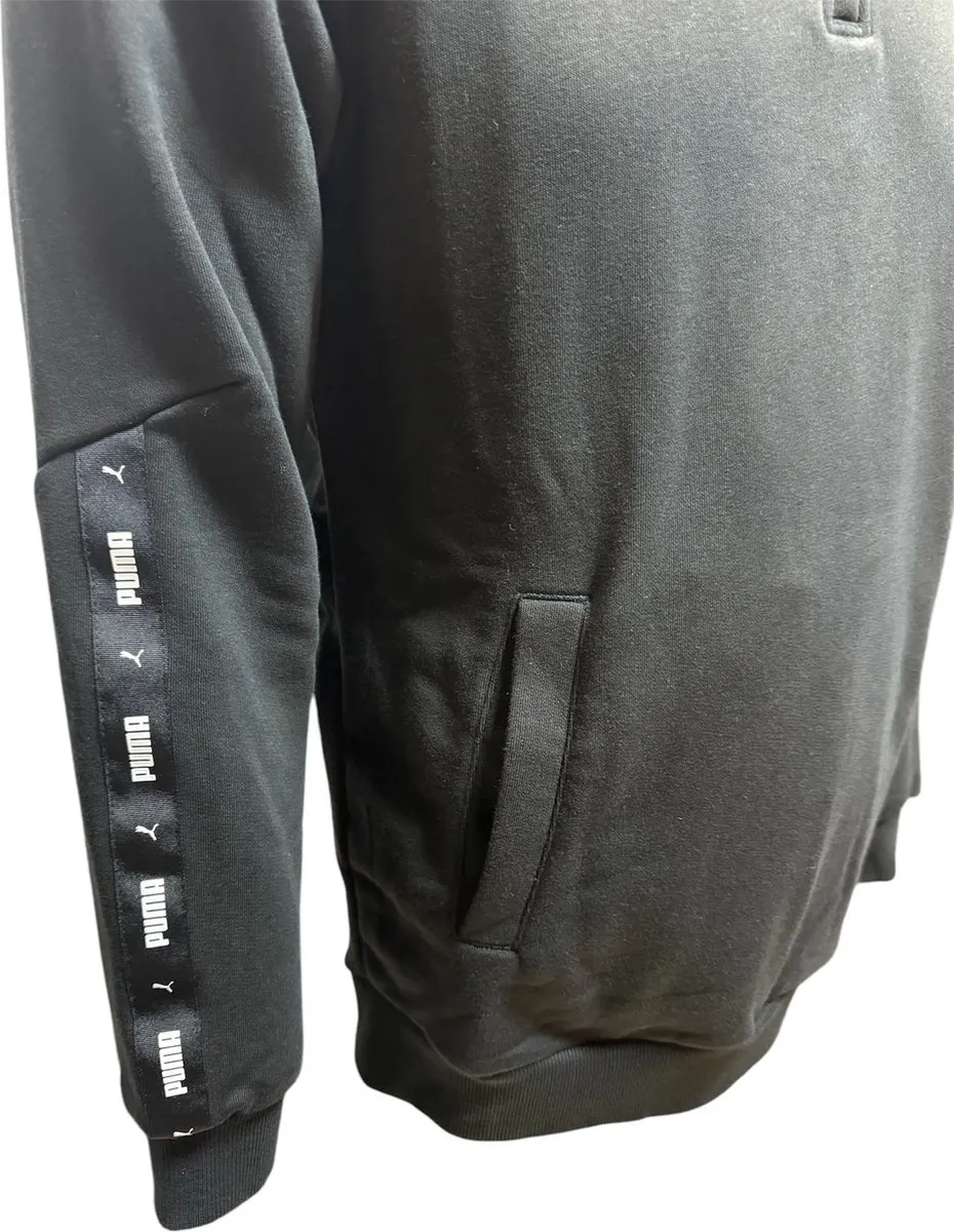 PUMA Black Half Zip Sweater S