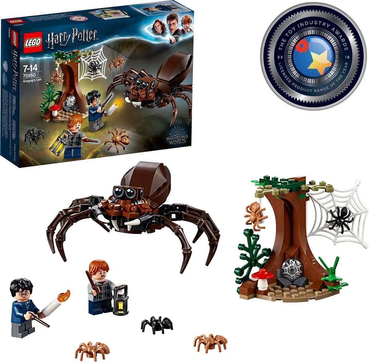 LEGO Harry Potter Aragog's Schuilplaats 75950 - 157 Stukken - afbeelding 2 van 6