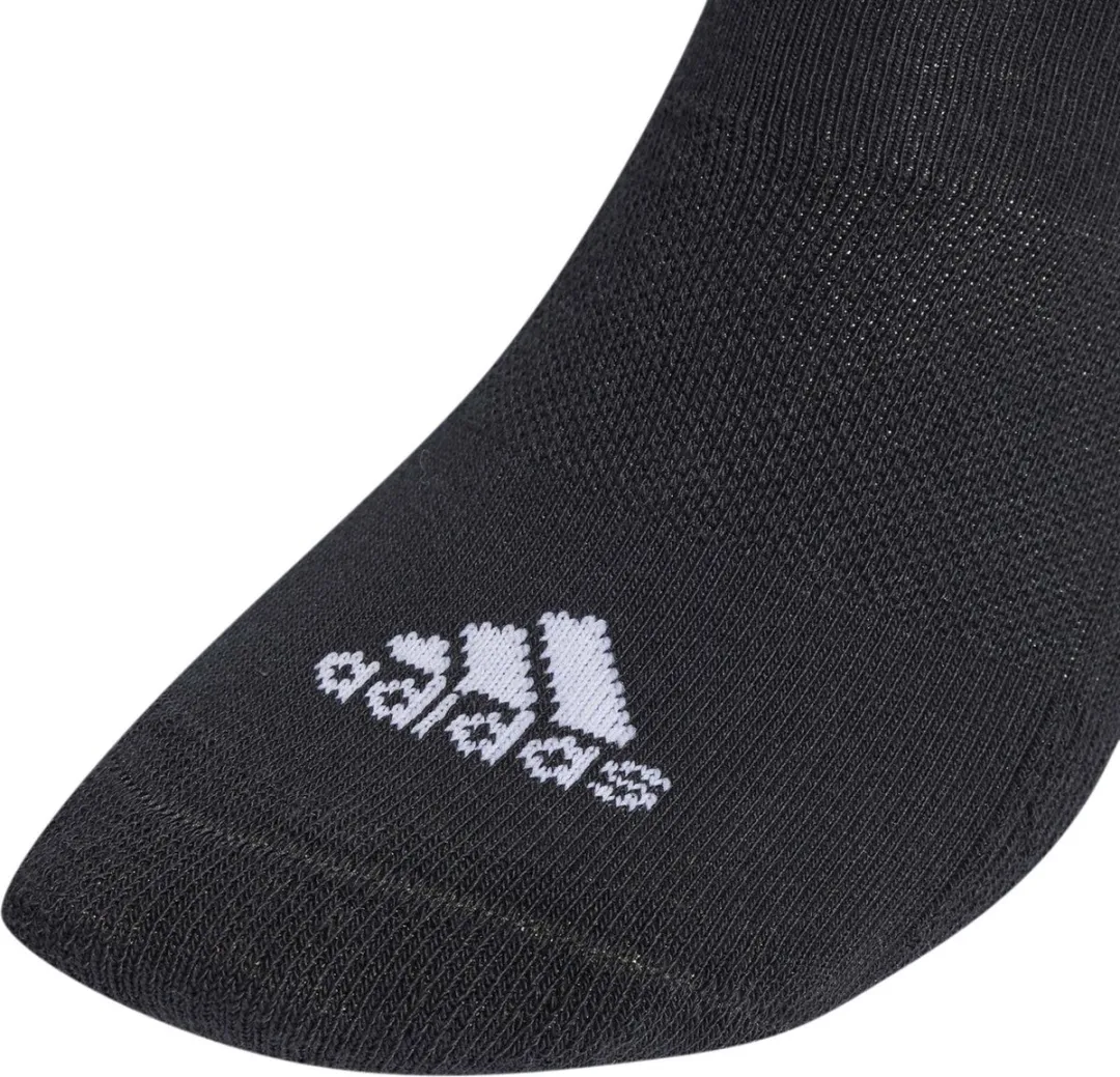 adidas 3-Stripes Cushioned Korte Sokken 3 Paar - Zwart