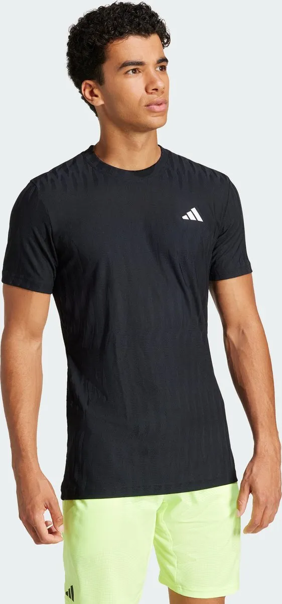 adidas Performance Tennis Climacool+ AIRCHILL FreeLift T-shirt Zwart