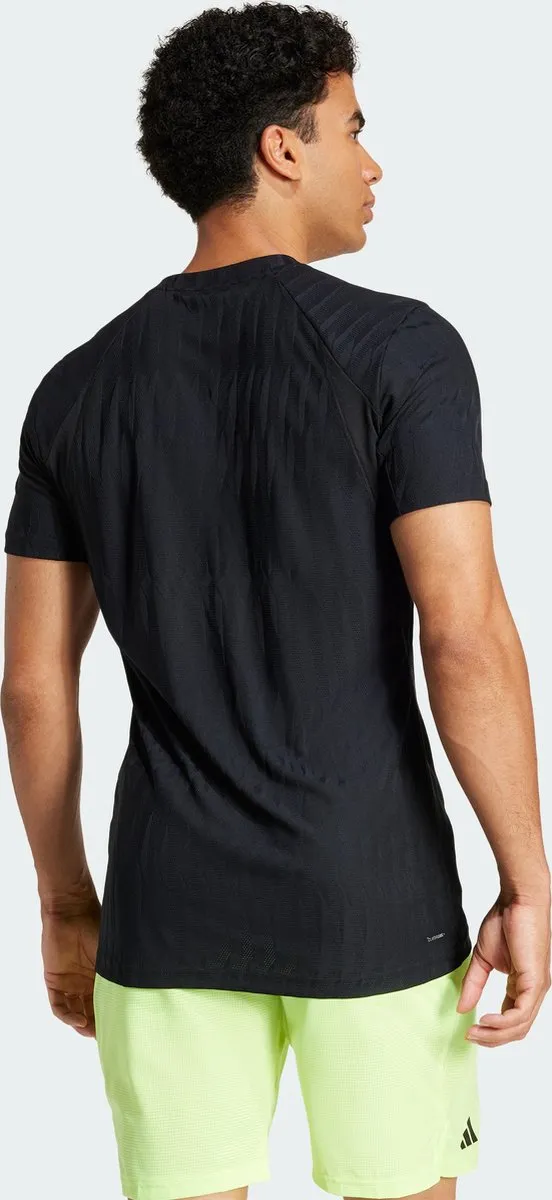 adidas Performance Tennis Climacool+ AIRCHILL FreeLift T-shirt Zwart