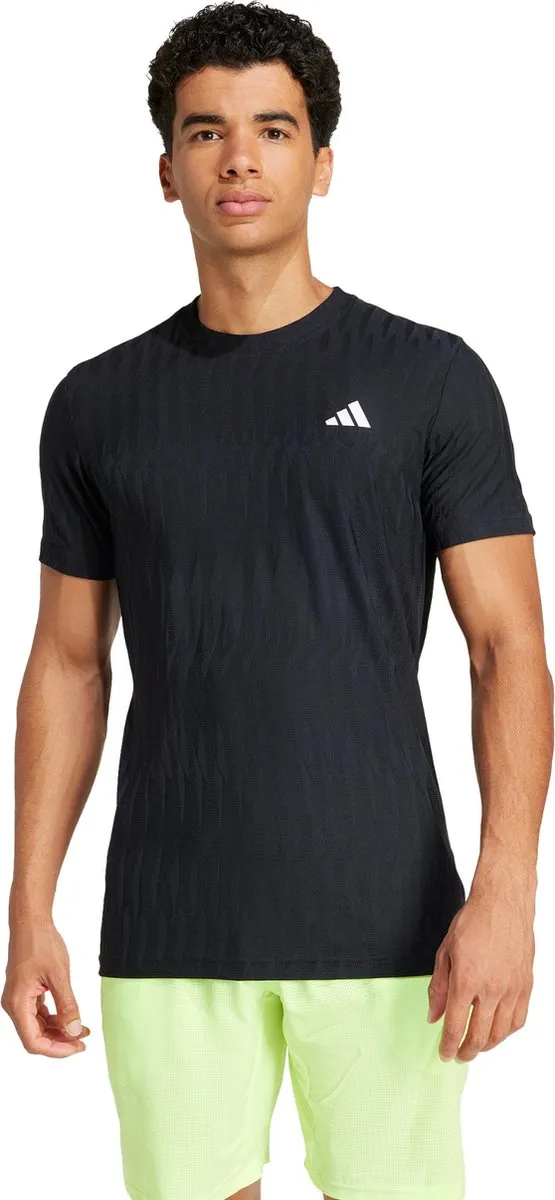 adidas Performance Tennis Climacool+ AIRCHILL FreeLift T-shirt Zwart