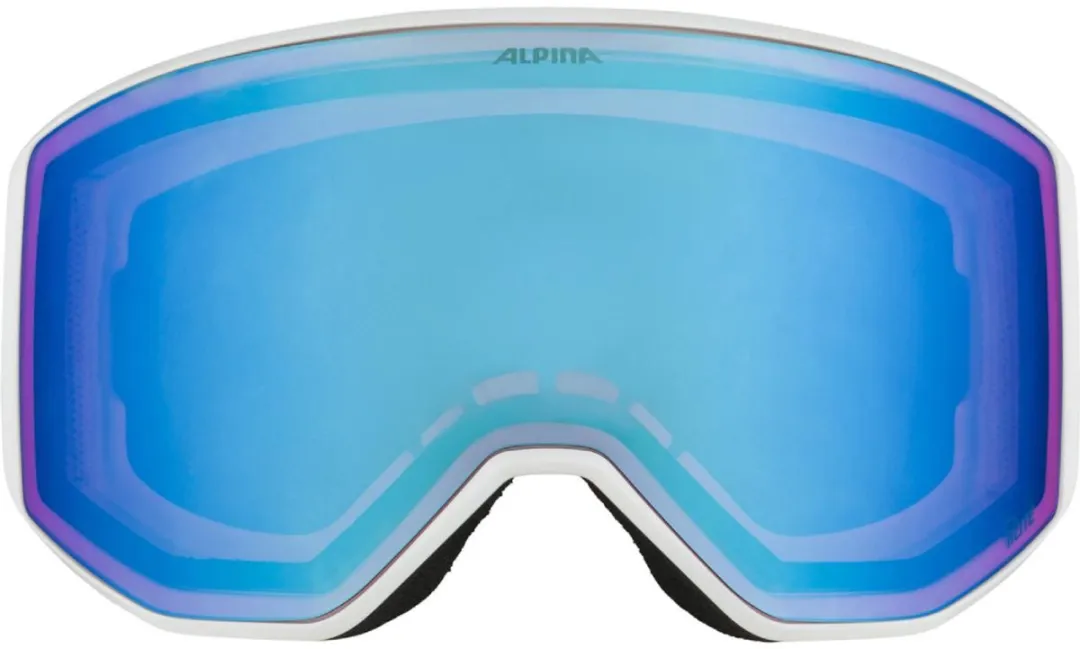 Alpina Venet Q-Lite OTG Skibril 2025 - Wit - Blauwe Lens