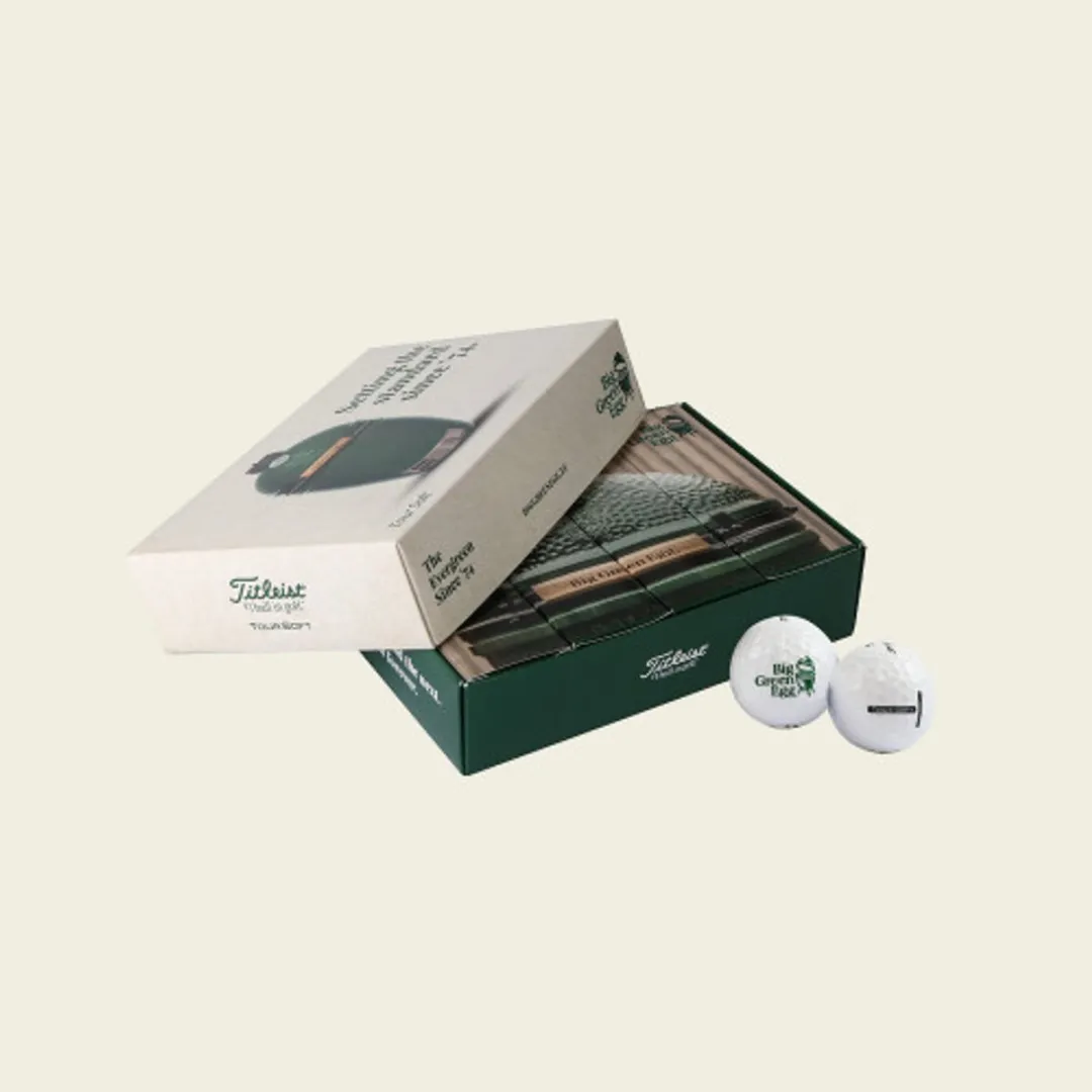 Big Green Egg Golfballen - 12 Stuks - 2 Lagen - Wit/ Groen
