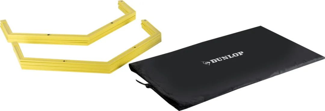 Dunlop Fitness-Hoepels 6 Stuks - Opvouwbaar - Geel/Zwart
