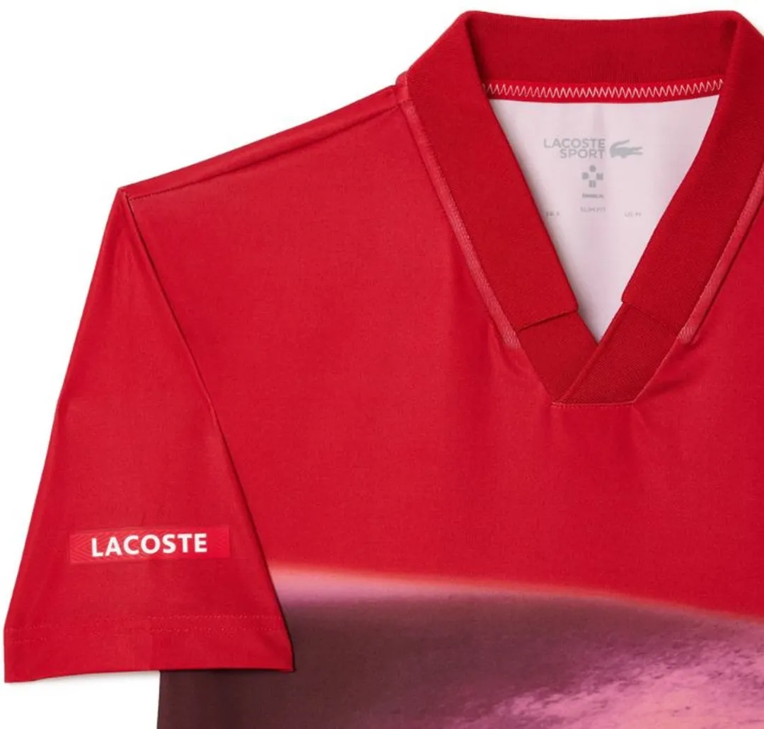 Lacoste Polo Shirt Sport Danill Medvedev - XL - Rood