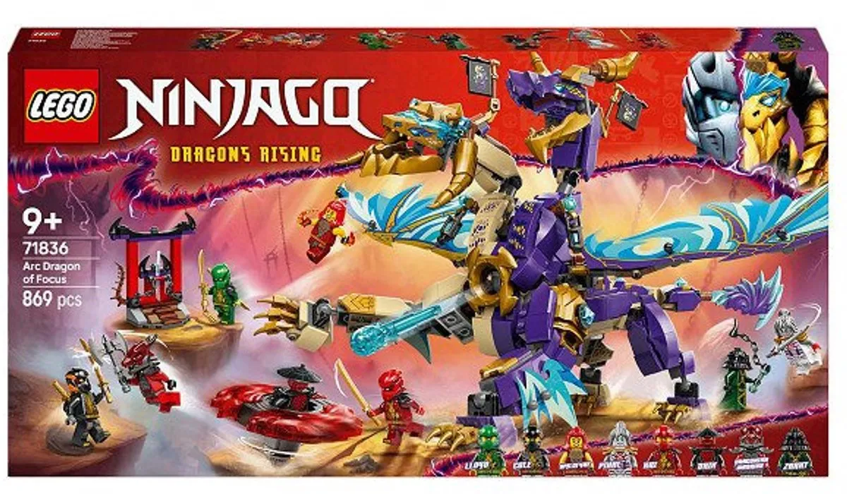 LEGO Ninjago Boogdraak van Concentratie 71836 - 869 Stukken - 8 Minifiguren