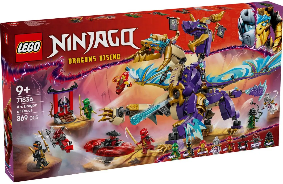 LEGO Ninjago Boogdraak van Concentratie 71836 - 869 Stukken - 8 Minifiguren