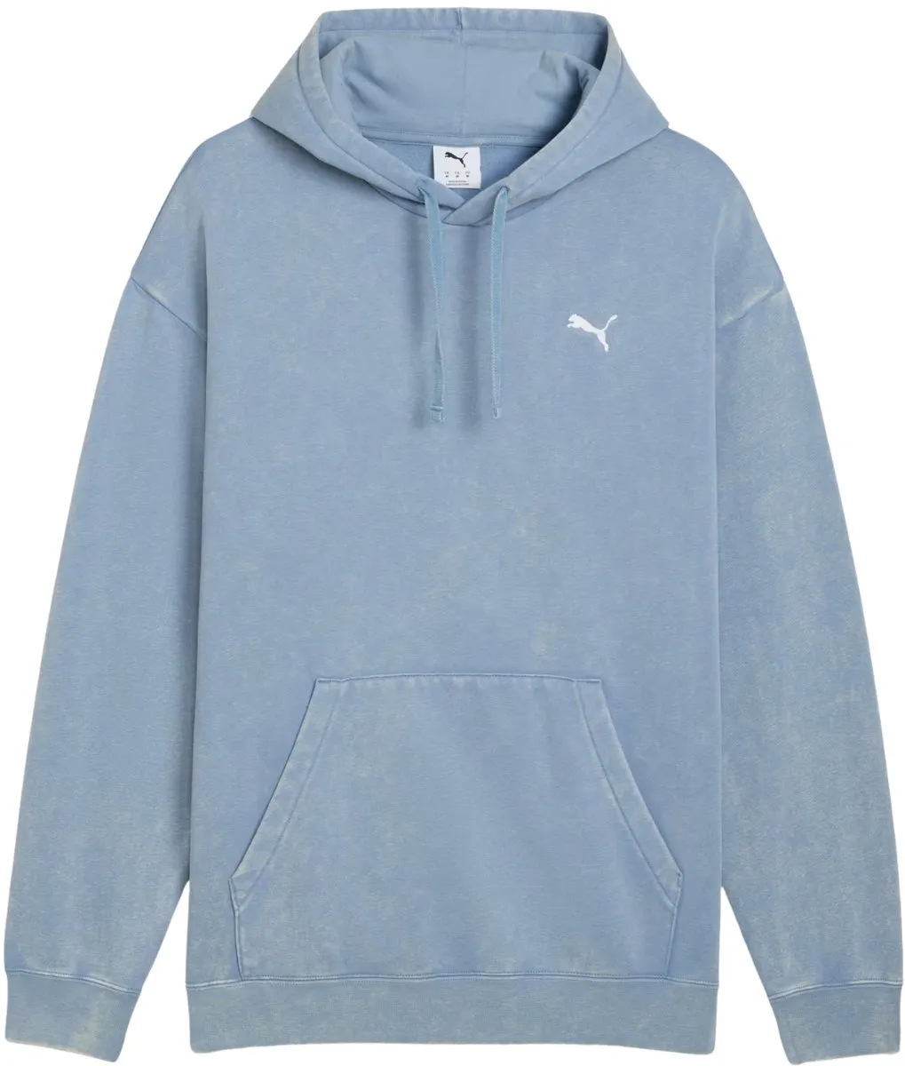 PUMA ESS Elevated Relaxed Wash Hoodie - Blauw 2XL