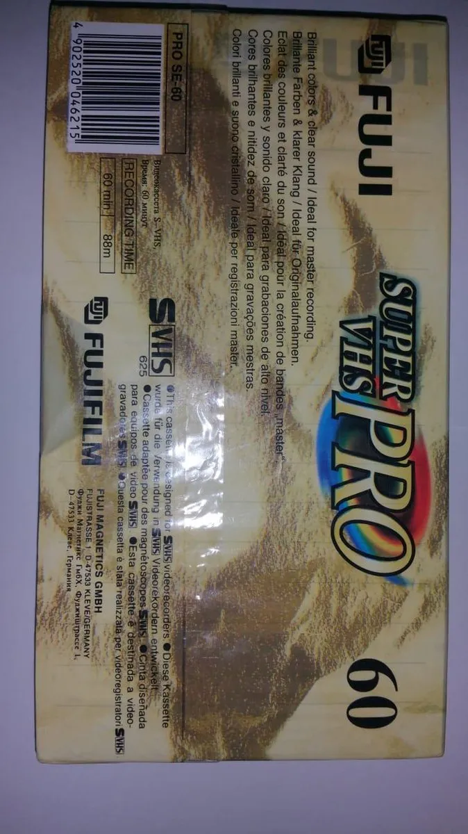 Fujifilm VHS Videoband 60 Super VHS PRO