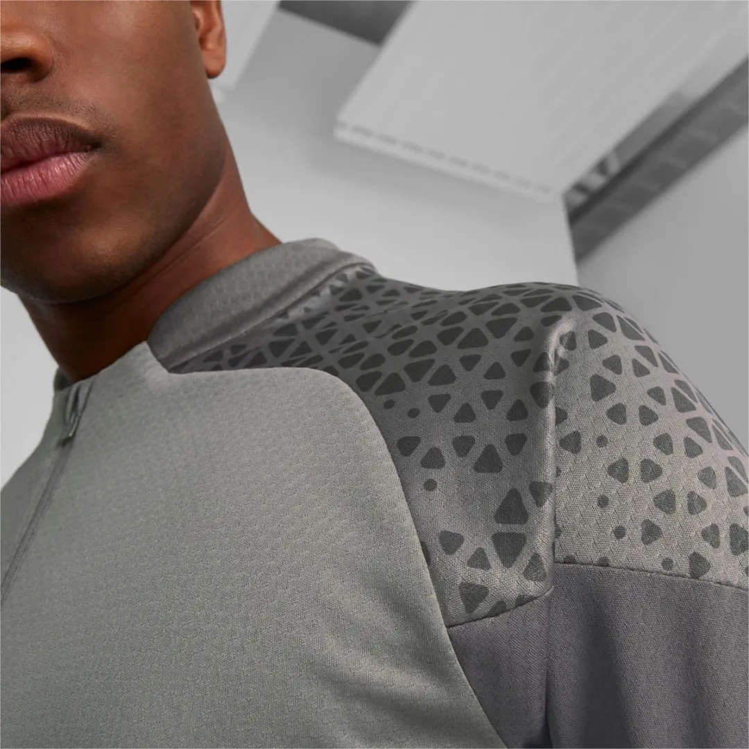 PUMA Team Cup Ziptop Heren - Grijs M